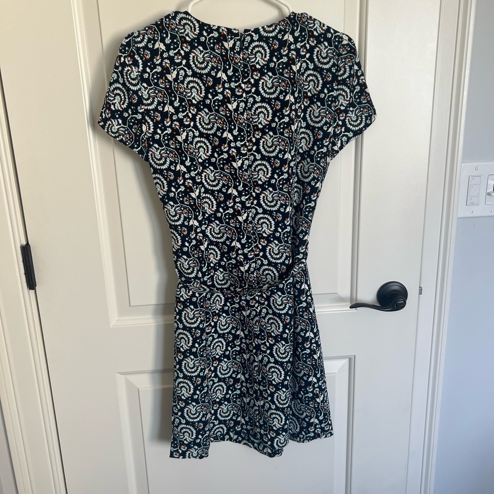 J. Crew Navy and White Dress